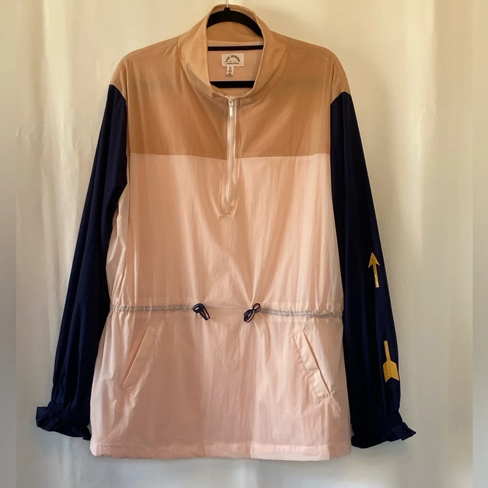 The Upside Women's Yoko Jacket XL Colour-blocked Popover 1/4 Zip Fully Lined - Picture 3 of 16